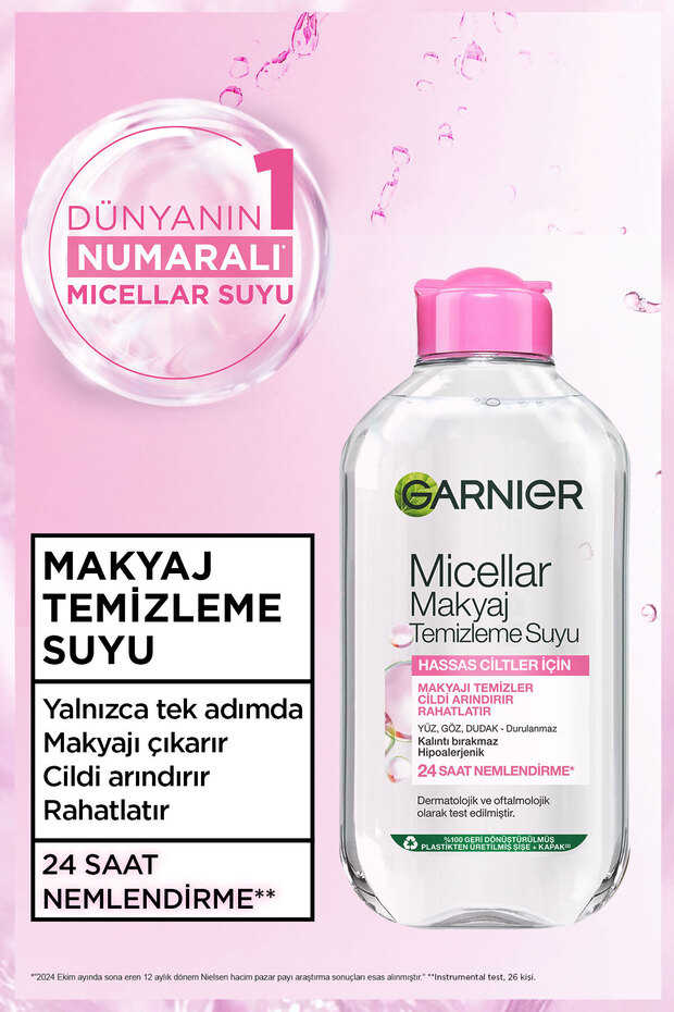 Garnier Micellar Makyaj Temizleme Suyu 400ML, 24 Saat Nemlendirme, Hassas Ciltler için - 6